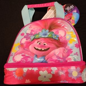 New Heys Dreamworks Trolls World Tour Lunch Box With 2 zips and Handle